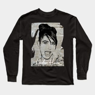 Kathleen Hanna 80s Vintage Old Poster Long Sleeve T-Shirt